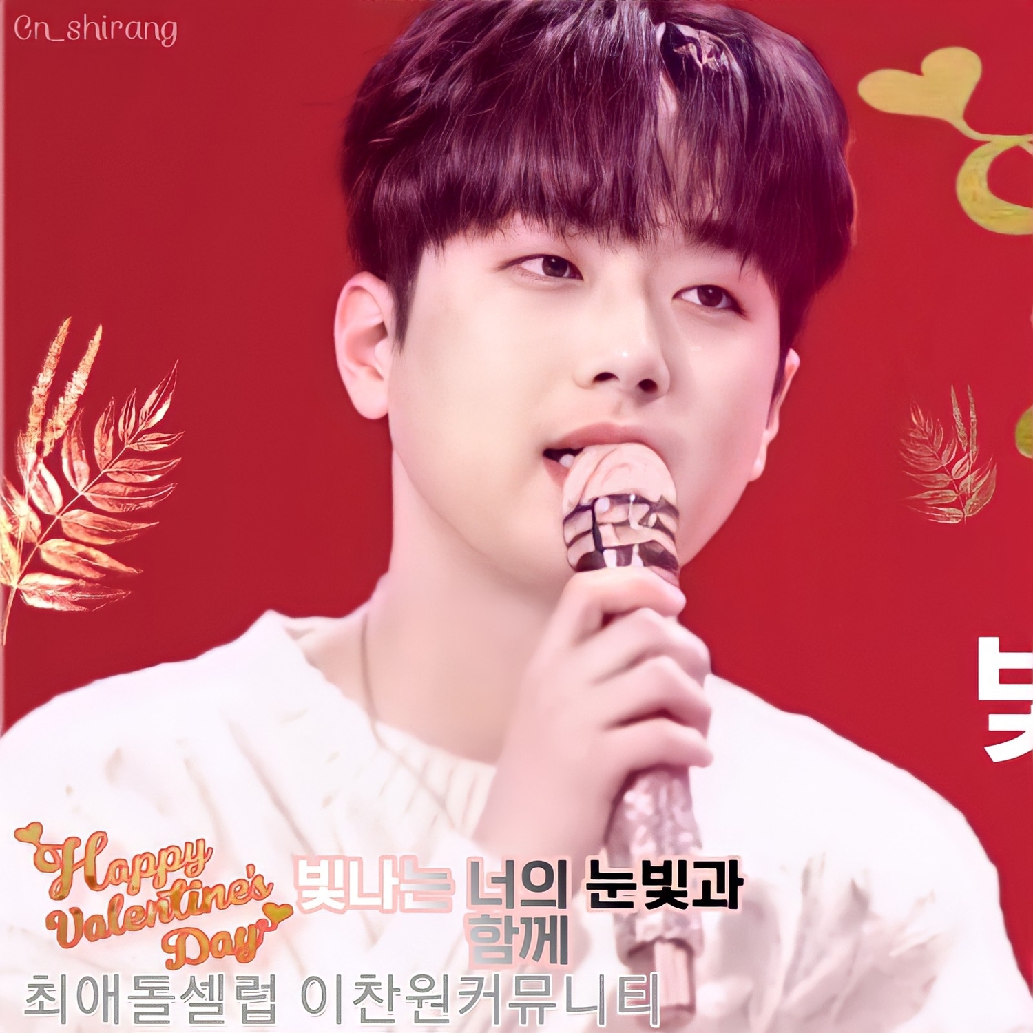 A moment captured by a fan of Lee Chanwon