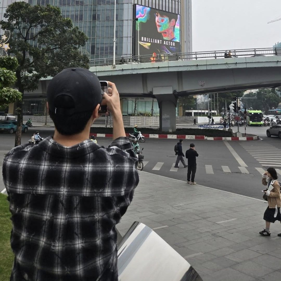 A moment captured by a fan of Kim Seonho