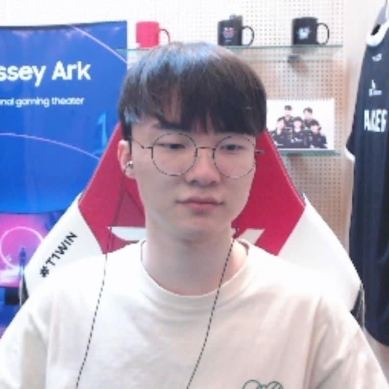 Recent activity shot of Faker