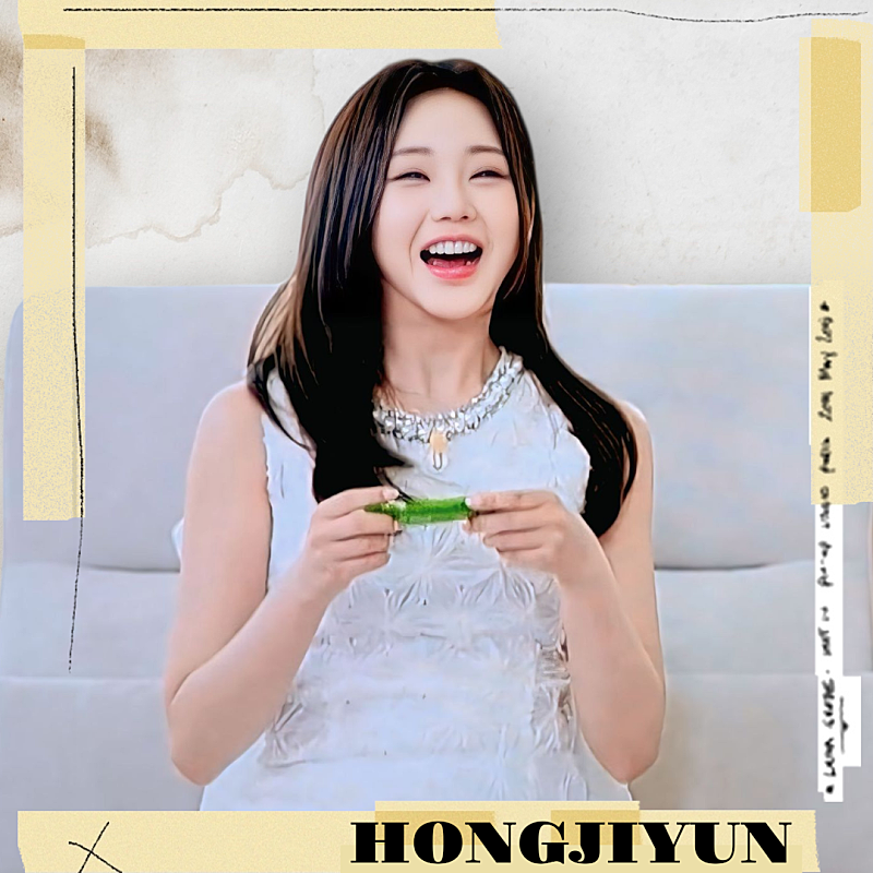 Behind-the-scenes cut of Hong Jiyoon