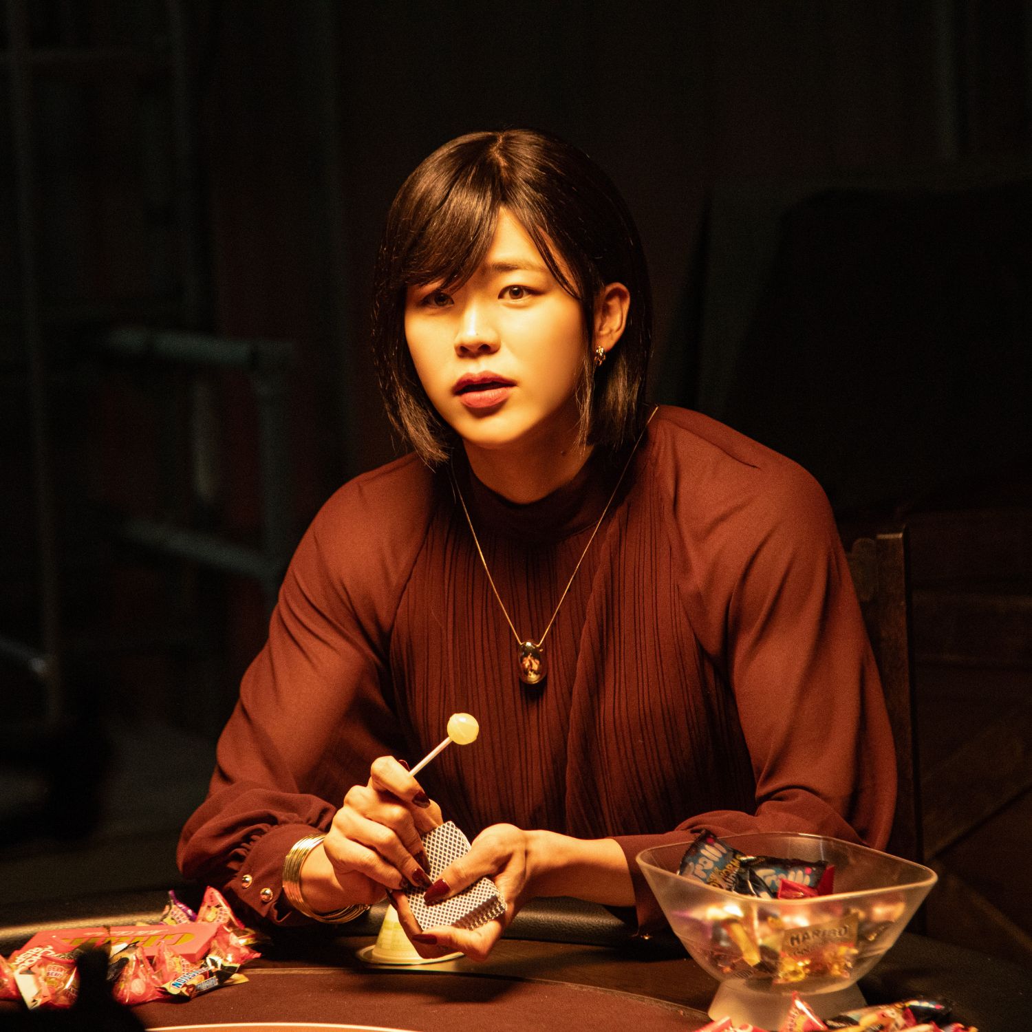 Behind-the-scenes cut of Park Jihyeon