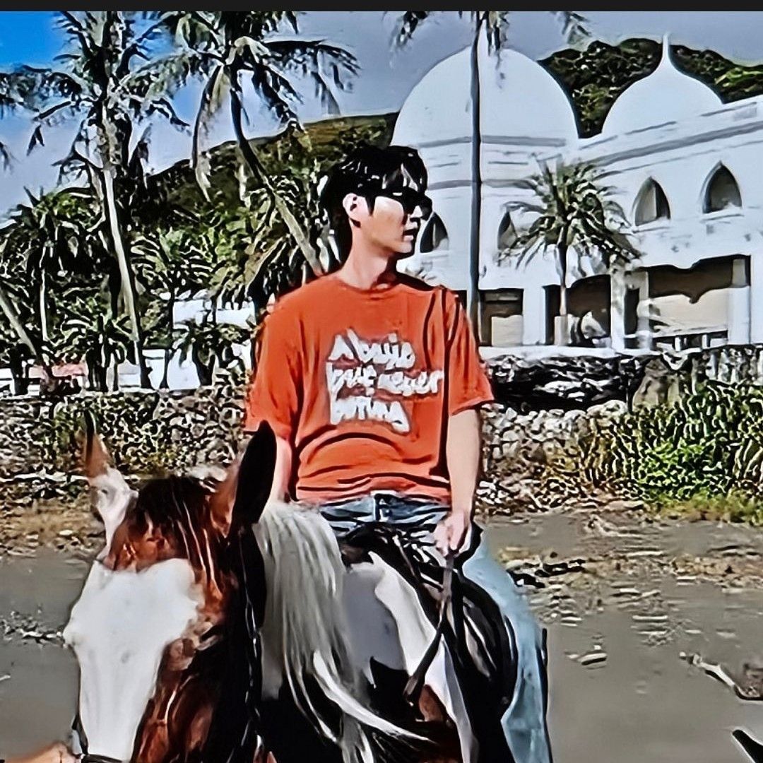 Behind-the-scenes cut of Son Taejin