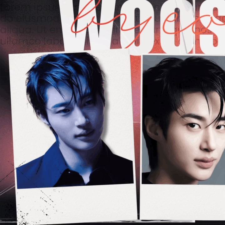 Behind-the-scenes cut of Byeon Wooseok