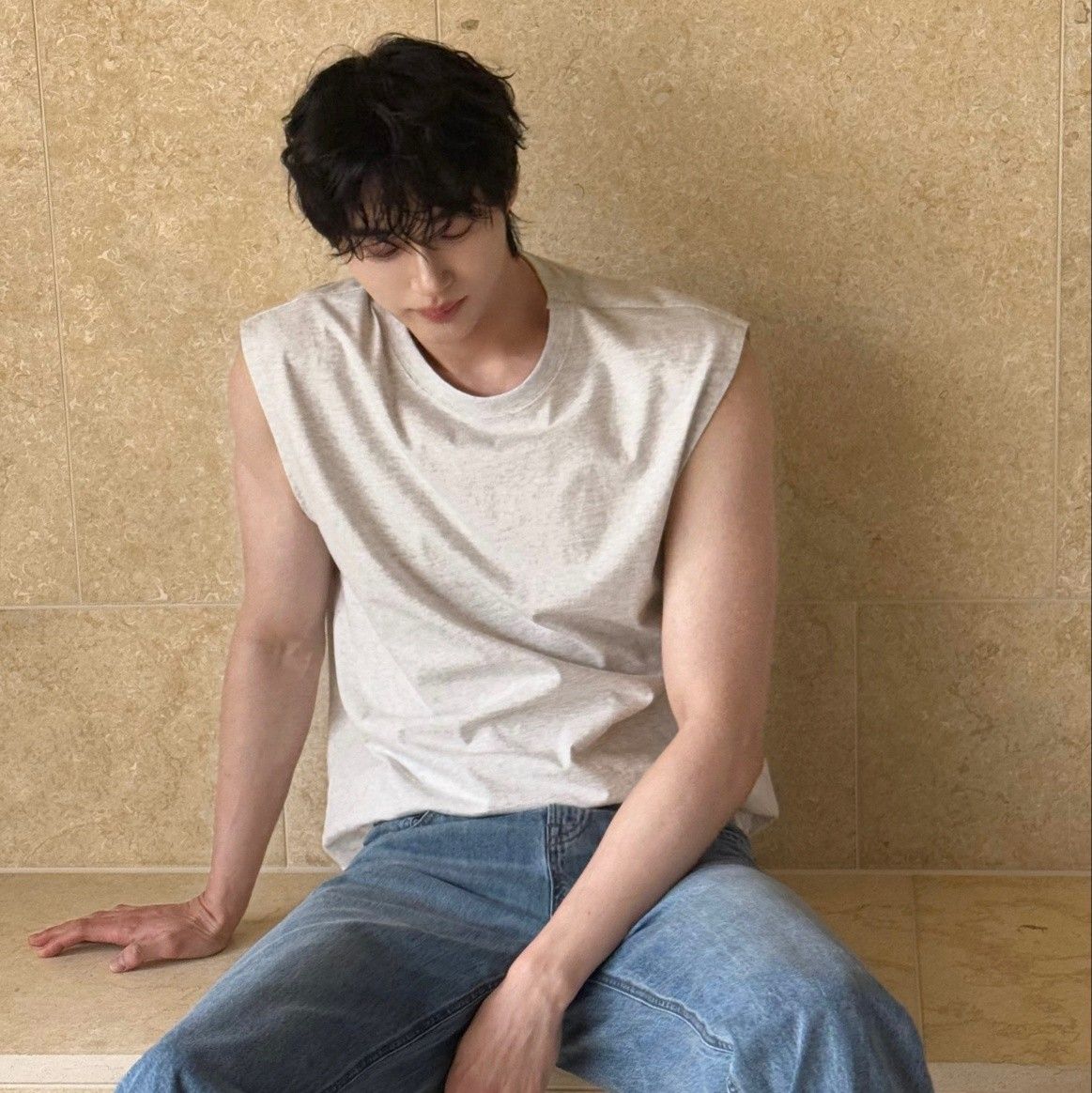 A moment captured by a fan of Byeon Wooseok
