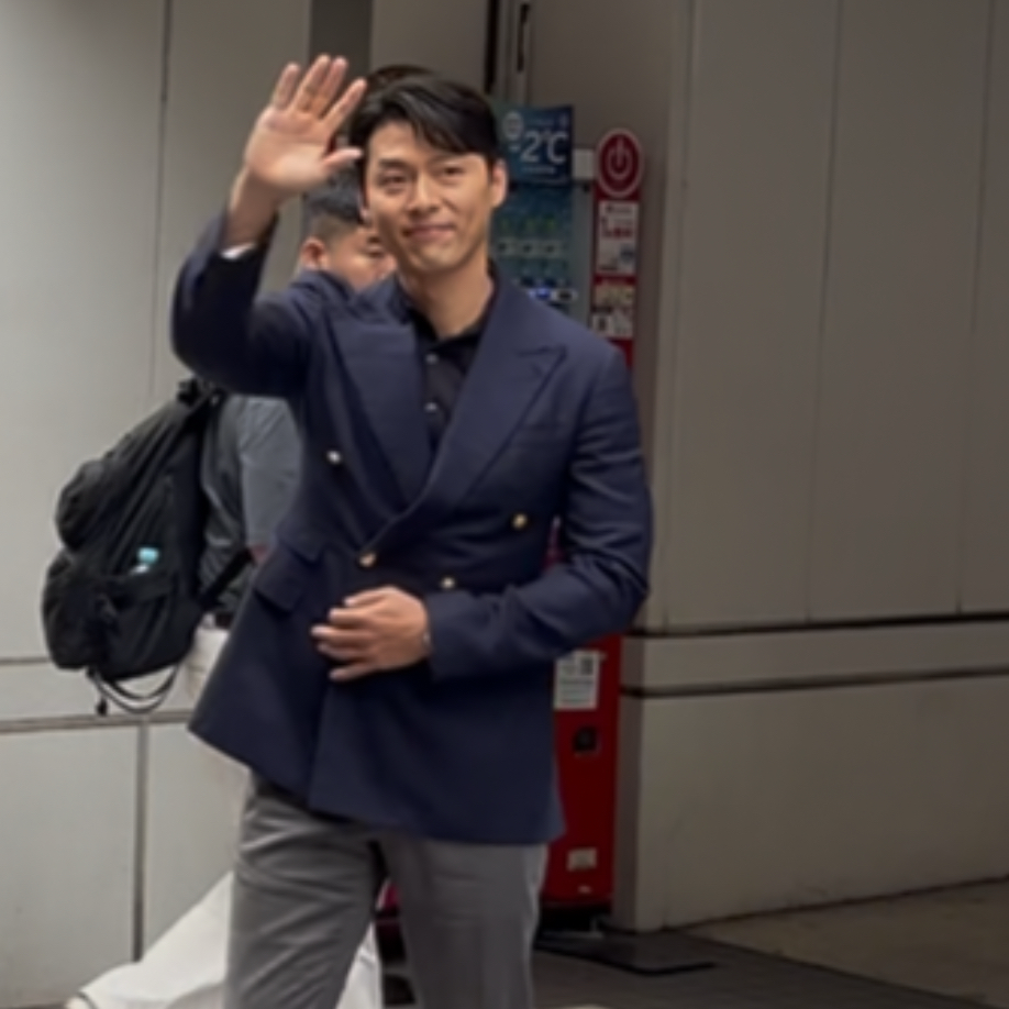 Recent activity shot of Hyun Bin