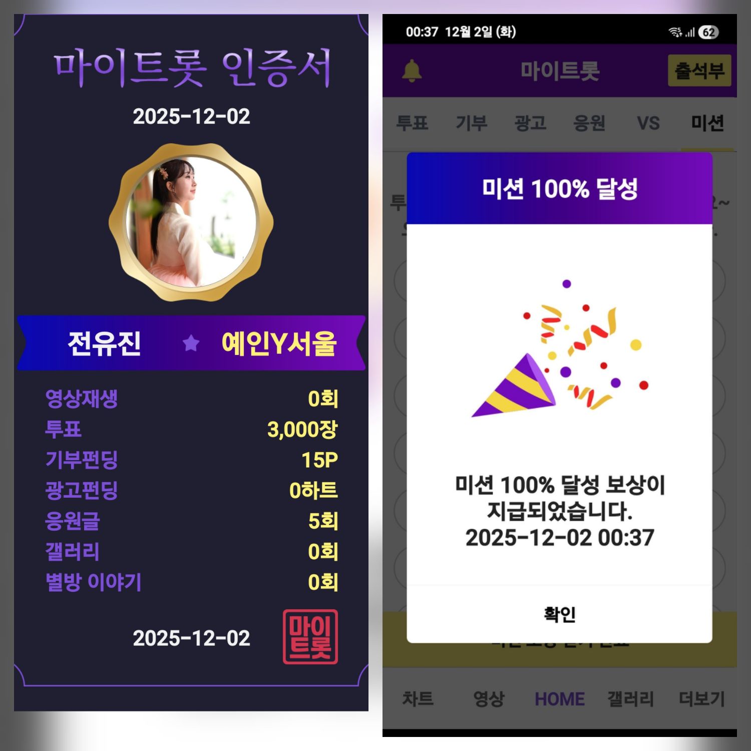 チョン・ユジンのビハインドカット