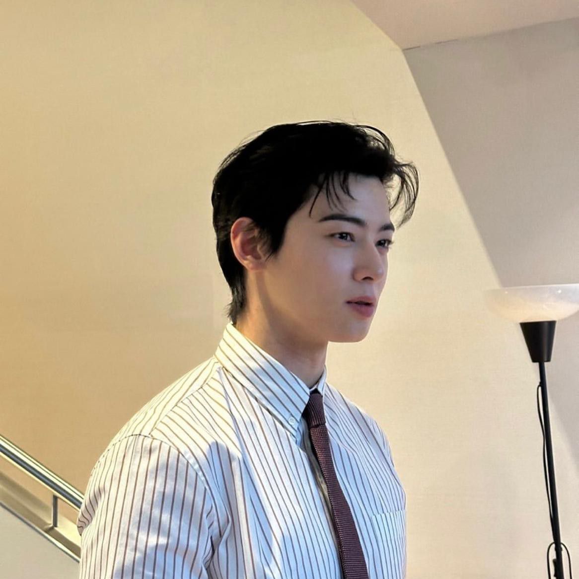 A moment captured by a fan of Cha Eunwoo