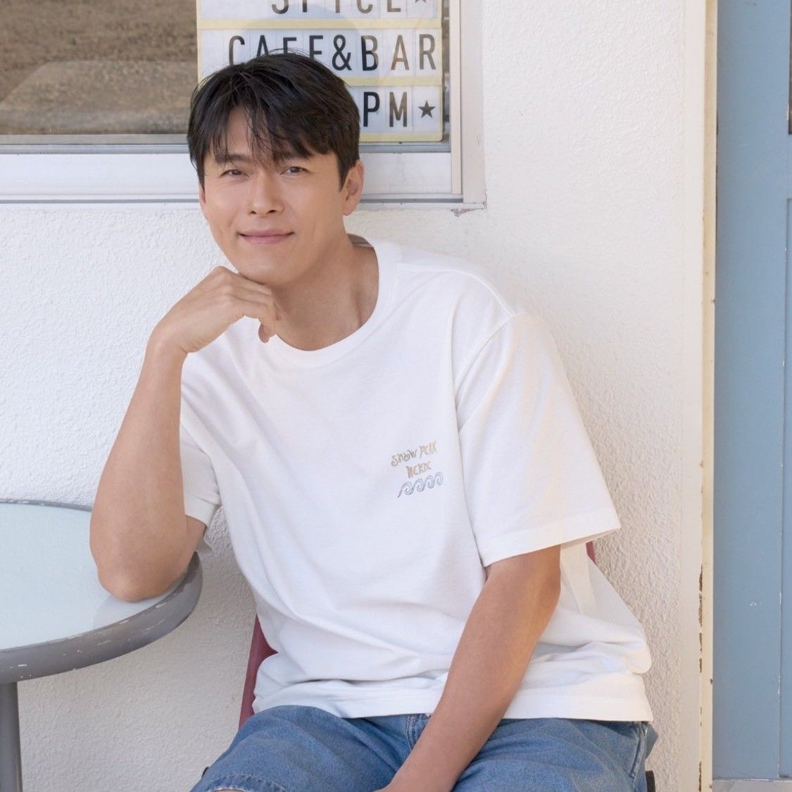 Recent activity shot of Hyun Bin