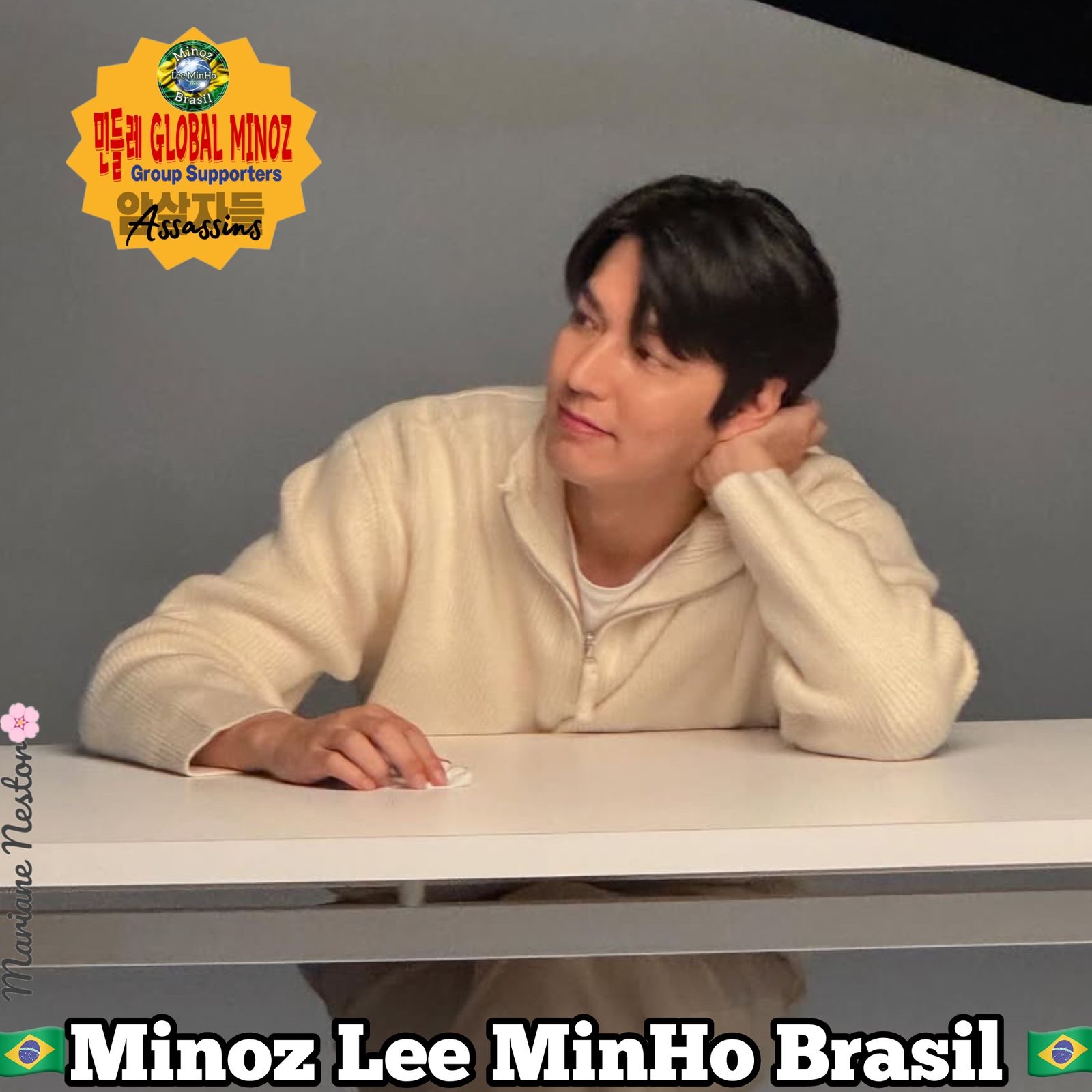 粉丝拍下的李敏镐瞬间