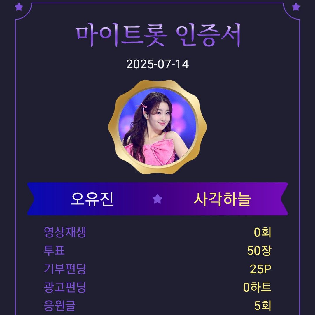 Latest photo of Oh Yujin