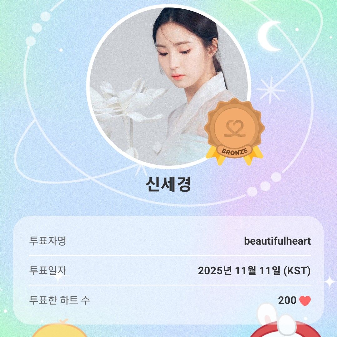 Recent activity shot of Shin Sekyung