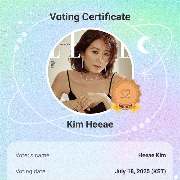 Behind-the-scenes cut of Kim Heeae