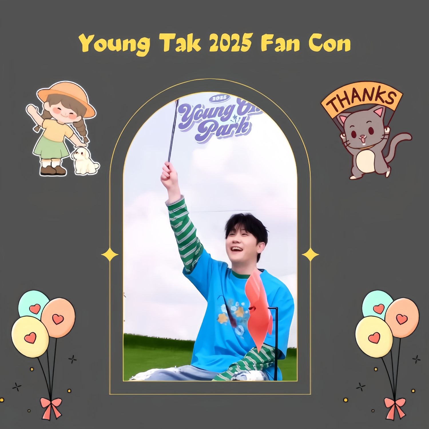 A moment captured by a fan of Young Tak