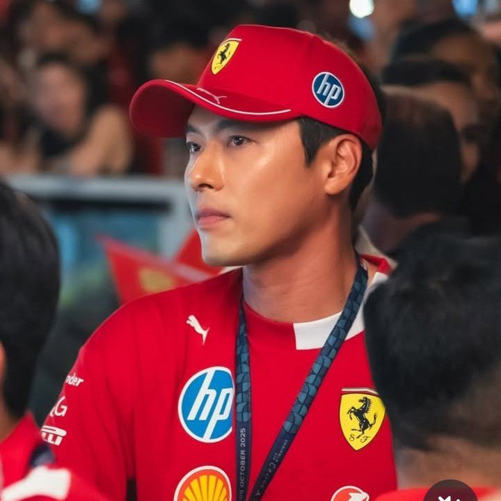 Recent activity shot of Hyun Bin