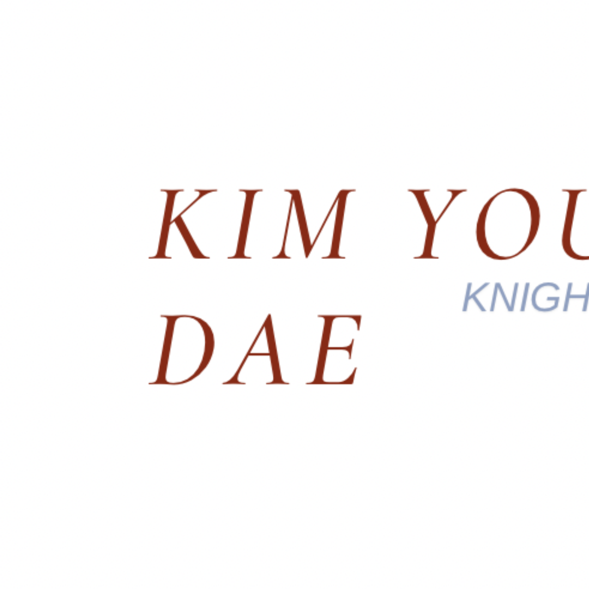 Behind-the-scenes cut of Kim Youngdae