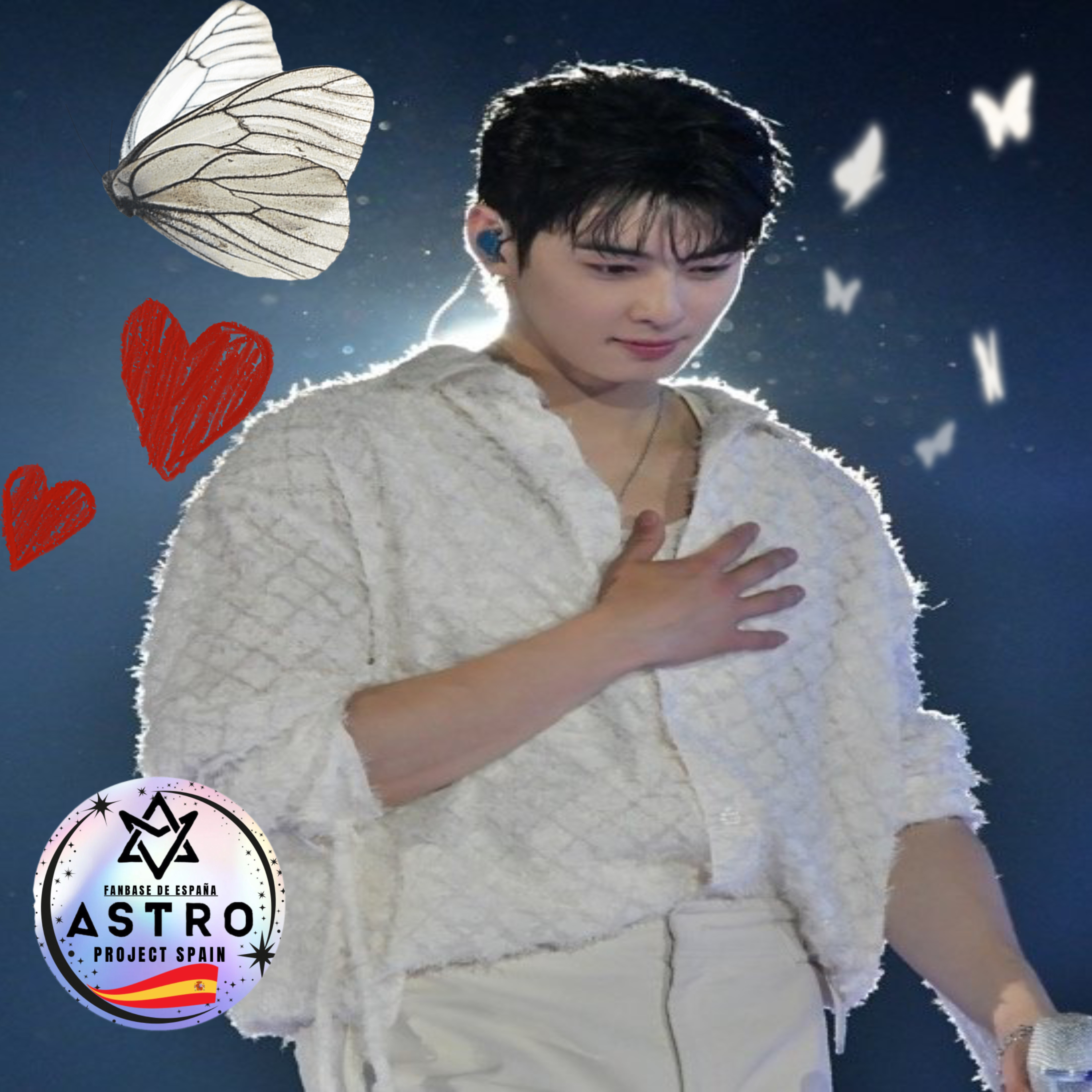 Behind-the-scenes cut of Cha Eunwoo