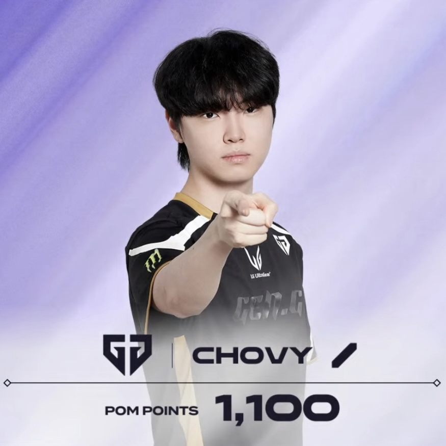 Recent activity shot of Chovy
