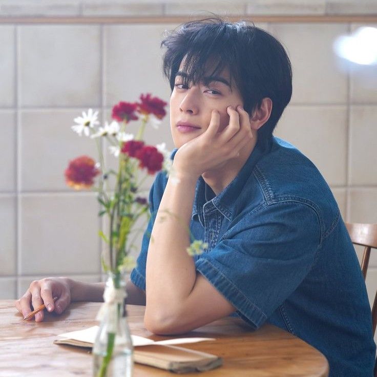 Behind-the-scenes cut of Cha Eunwoo