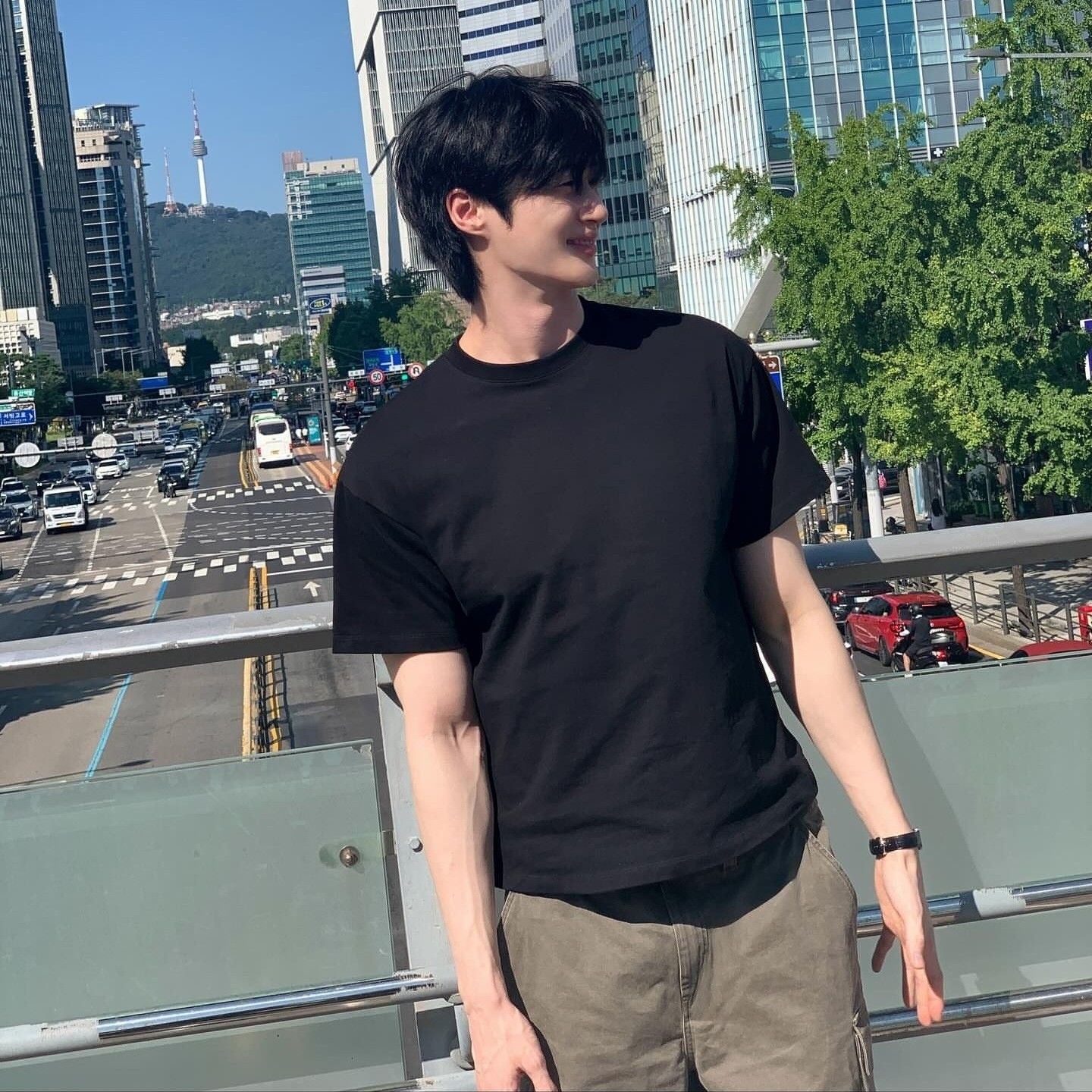 Recent activity shot of Byeon Wooseok