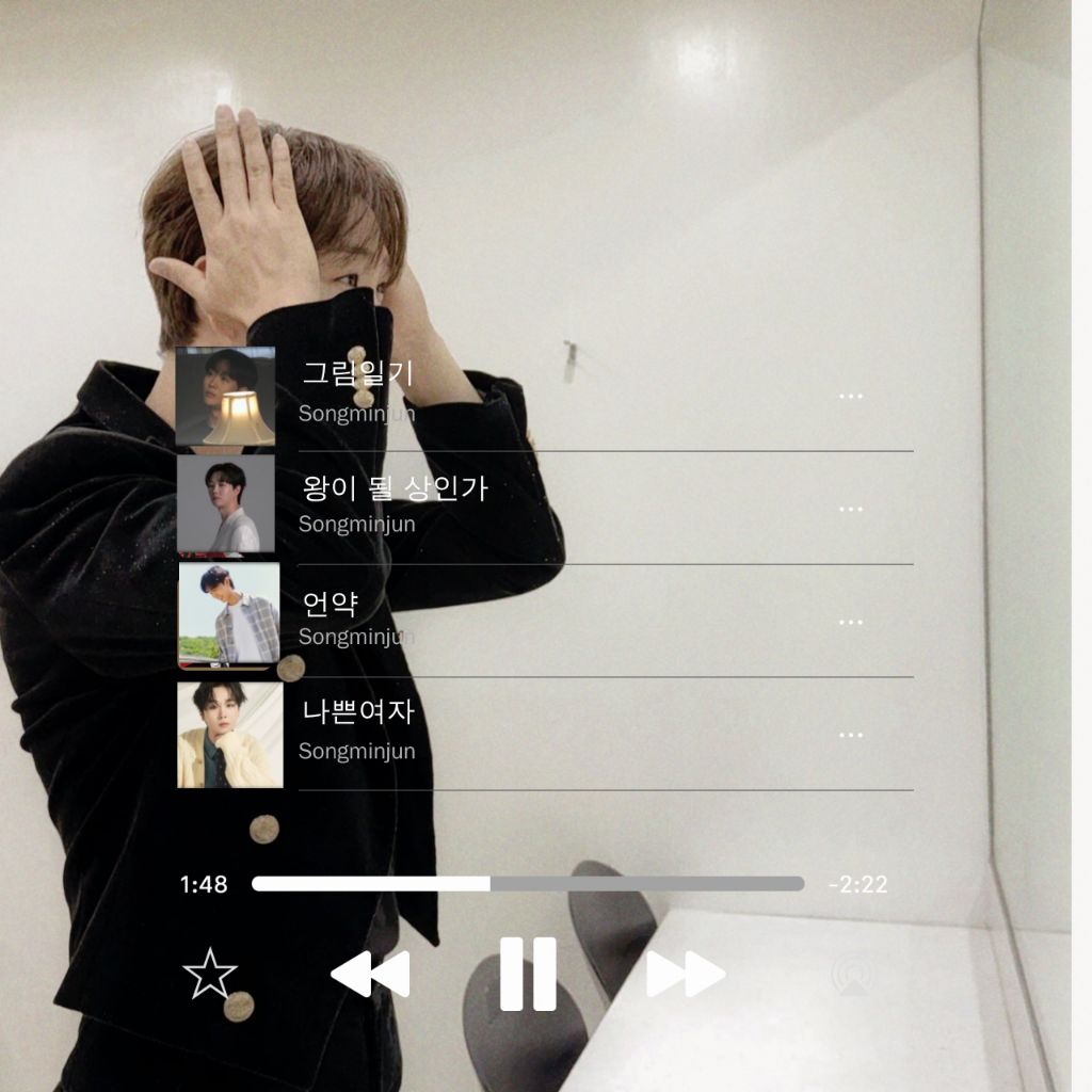 Behind-the-scenes cut of Song Minjun