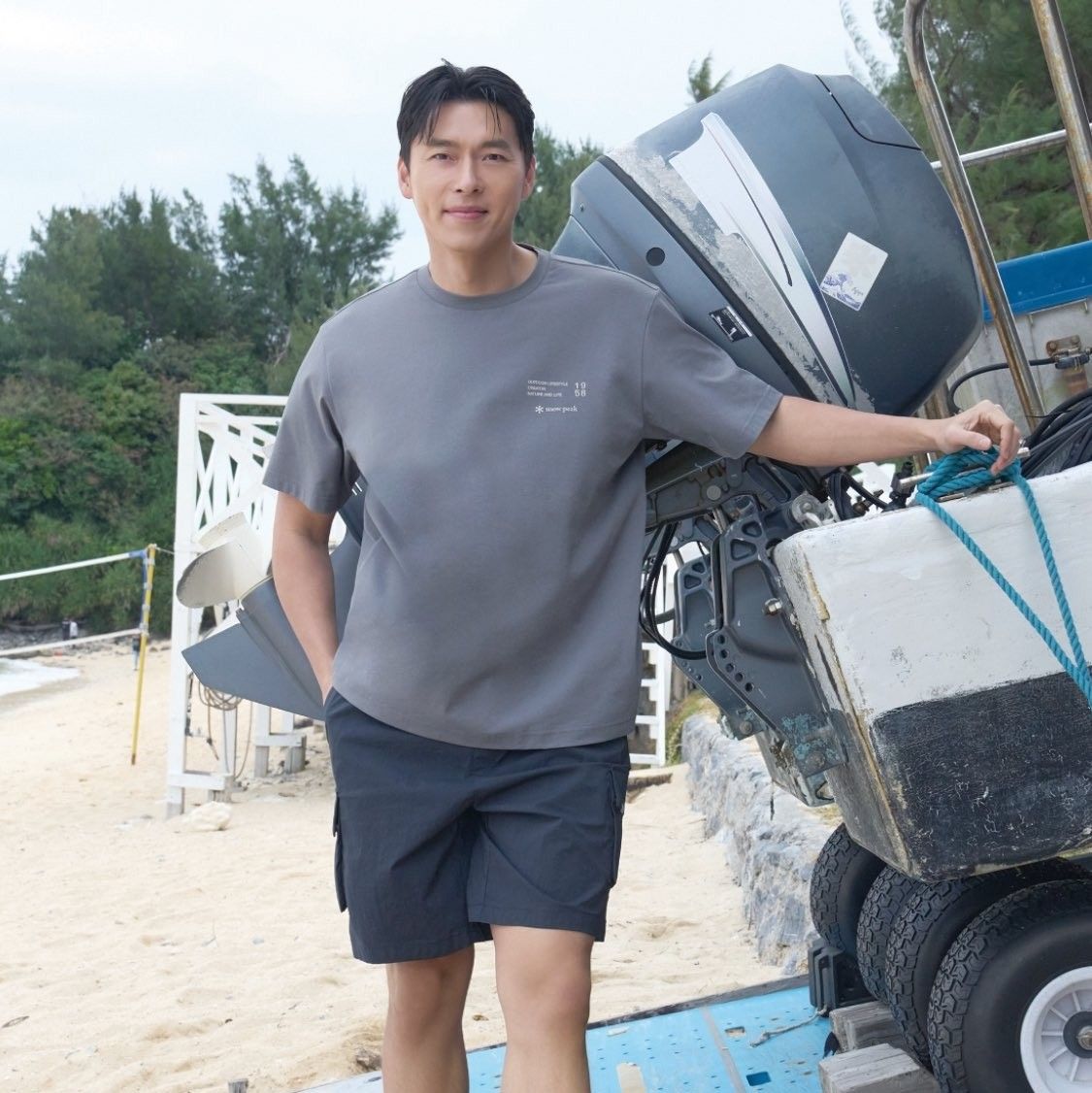 Recent activity shot of Hyun Bin
