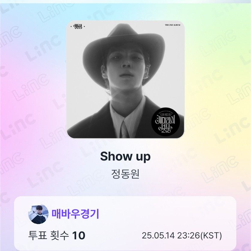 Recent activity shot of Jeong Dongwon