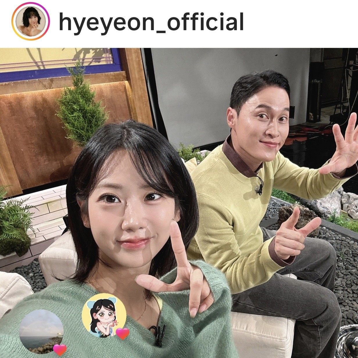 Behind-the-scenes cut of Kang Hyeyeon