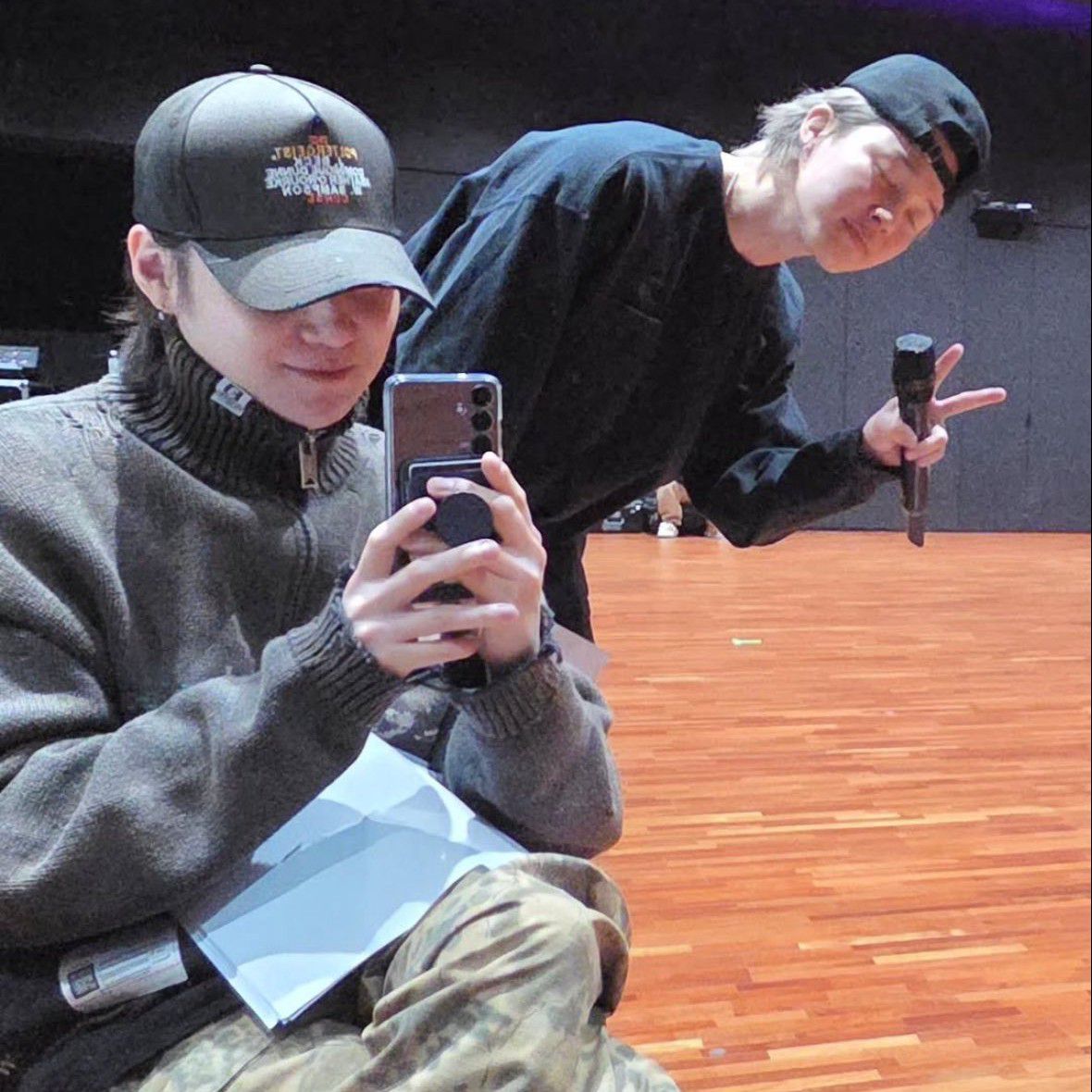 Recent activity shot of Kim Taehyung (V)