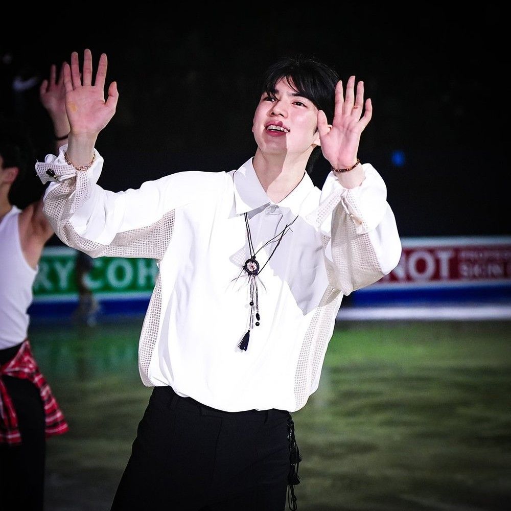 A moment captured by a fan of Cha Junhwan