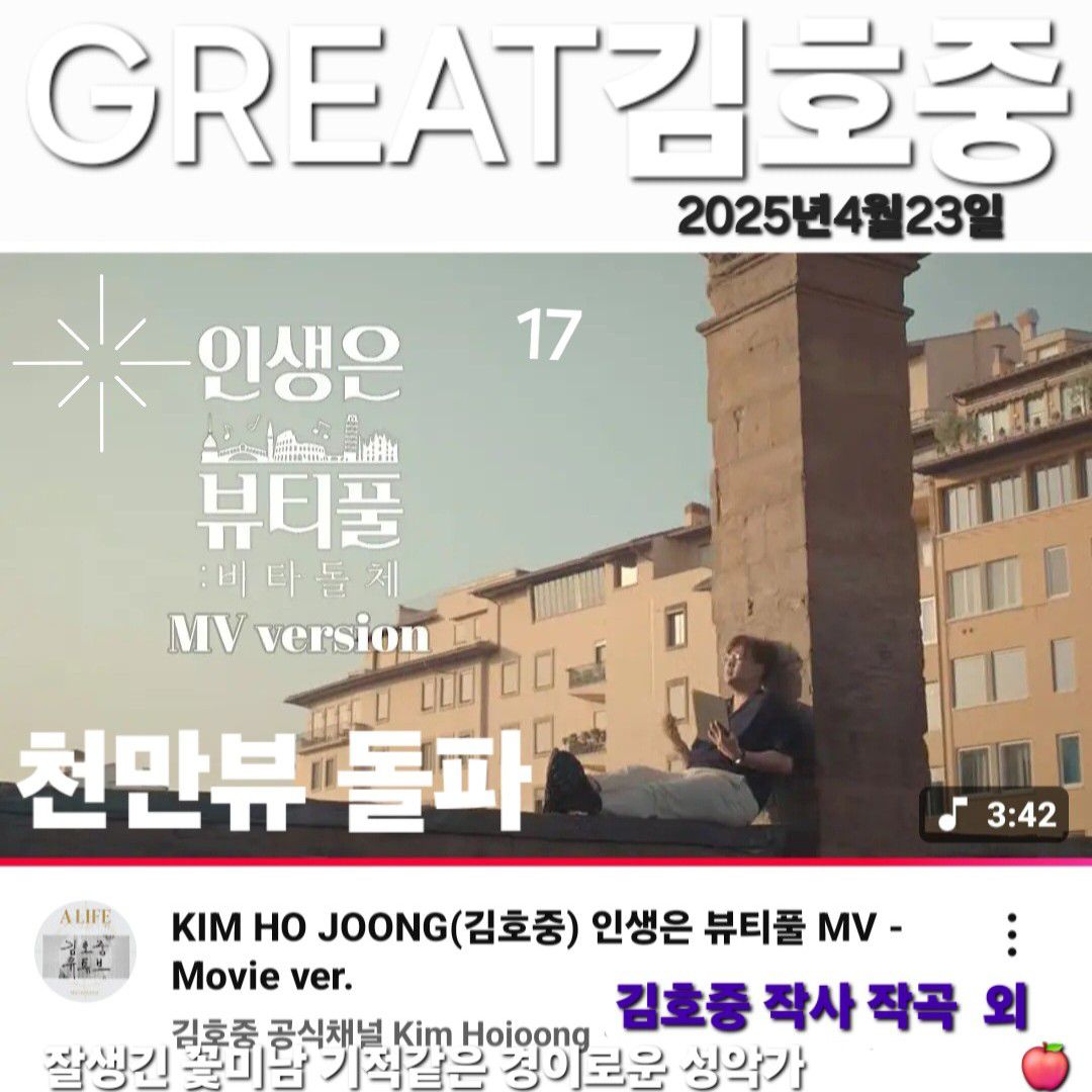 Recent activity shot of Kim Hojoong
