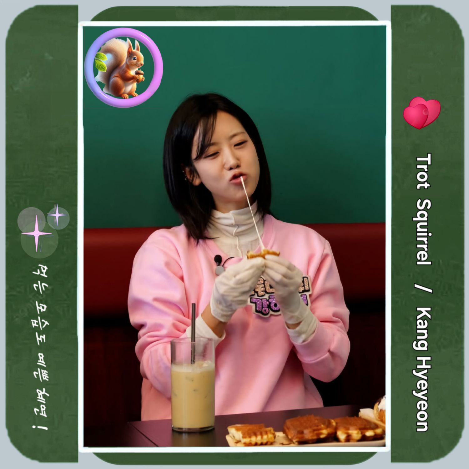 Behind-the-scenes cut of Kang Hyeyeon