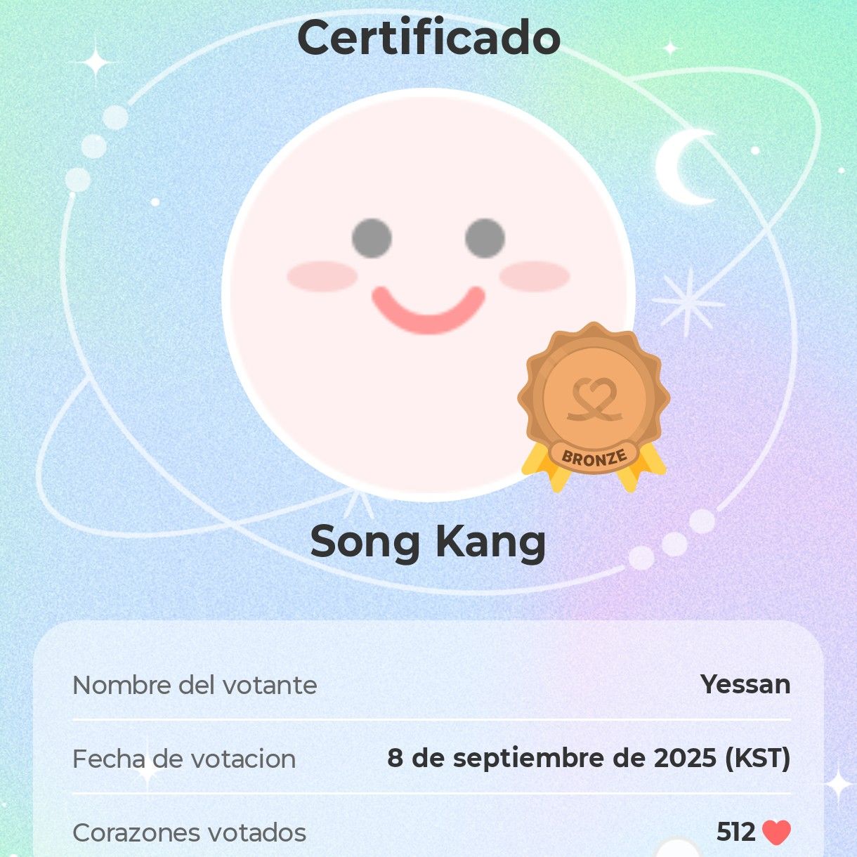 Recent activity shot of Song Kang
