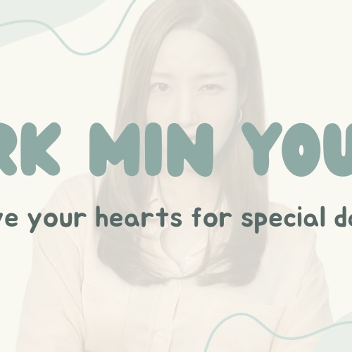 Behind-the-scenes cut of Park Minyoung