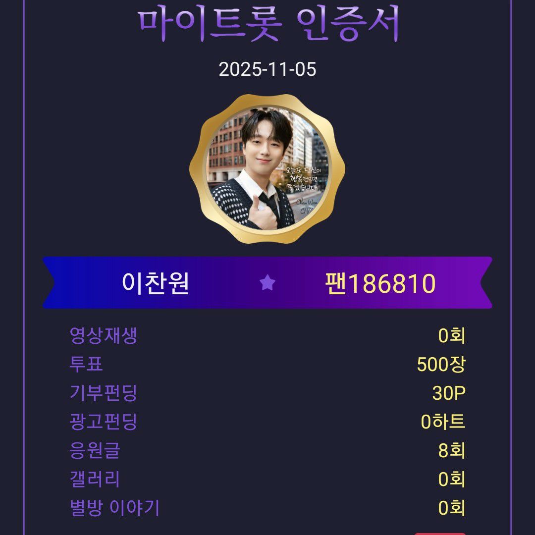 A moment captured by a fan of Lee Chanwon