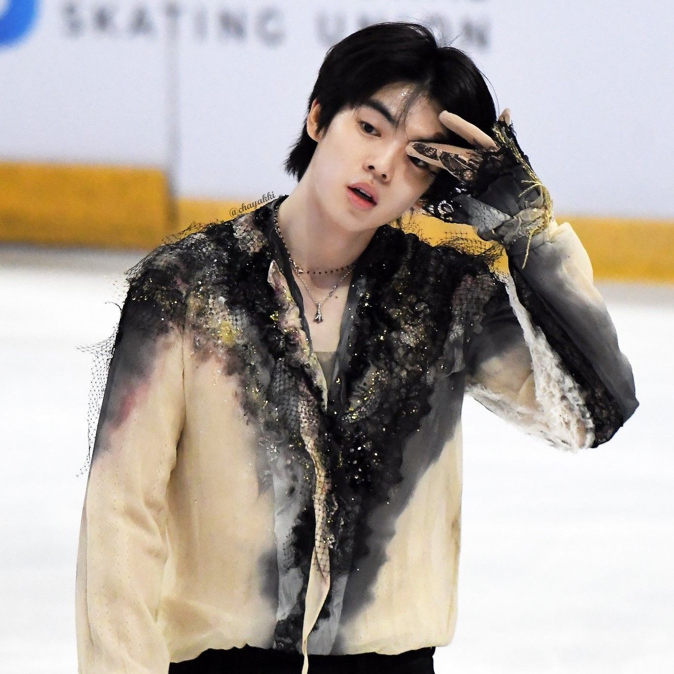 A moment captured by a fan of Cha Junhwan