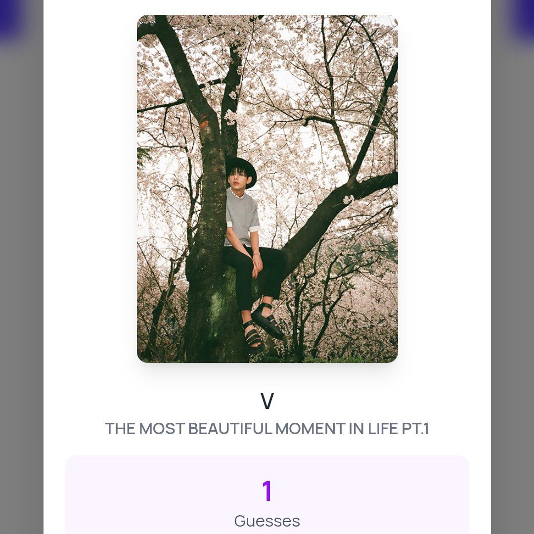 Behind-the-scenes cut of Kim Taehyung (V)