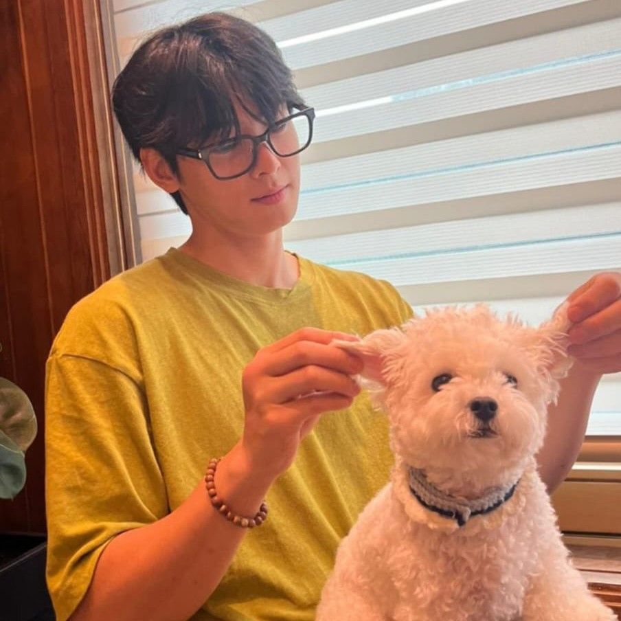 Behind-the-scenes cut of Cha Eunwoo