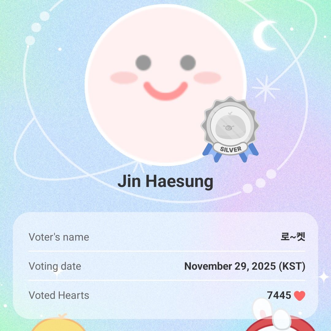 Recent activity shot of Jin Haesung