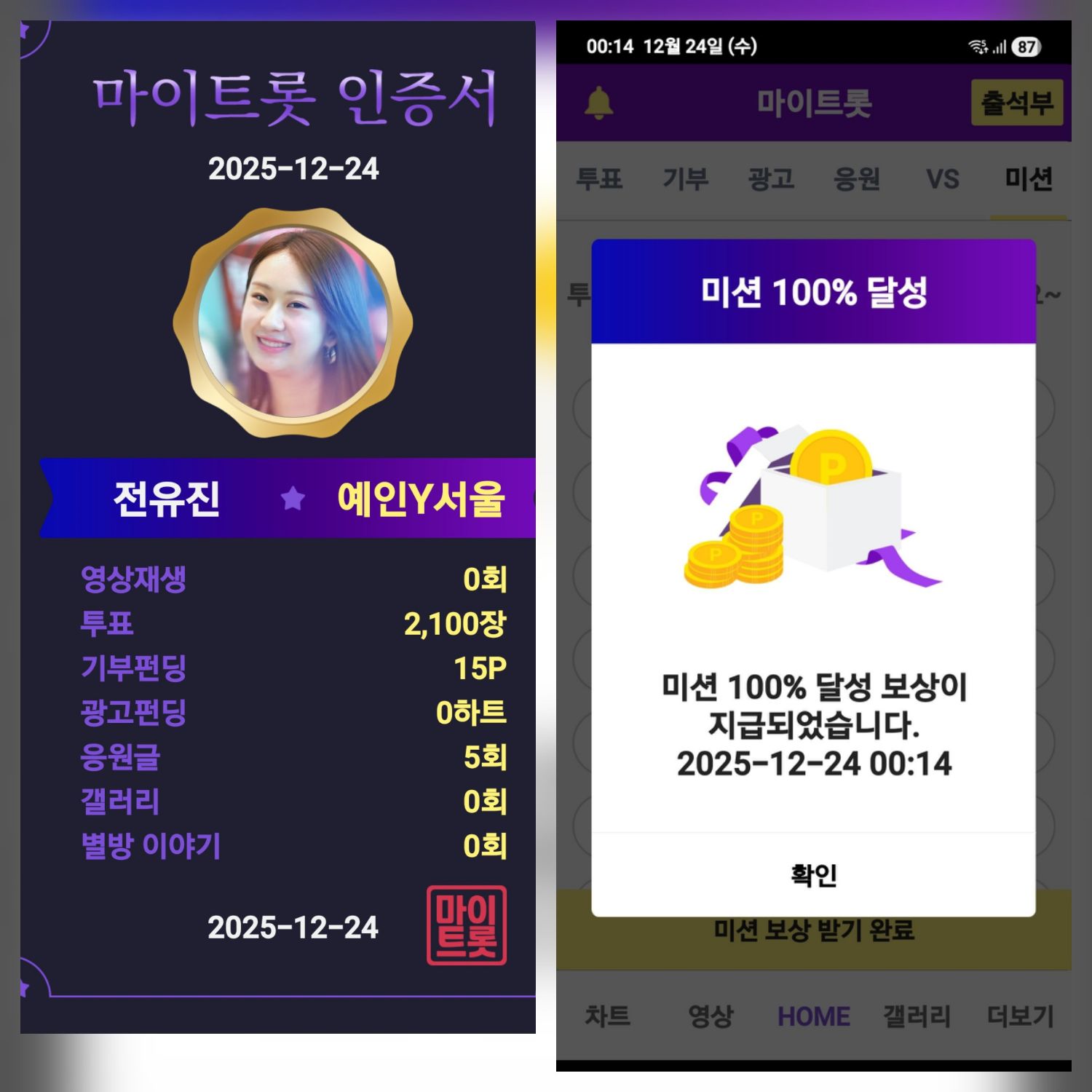 チョン・ユジンのビハインドカット