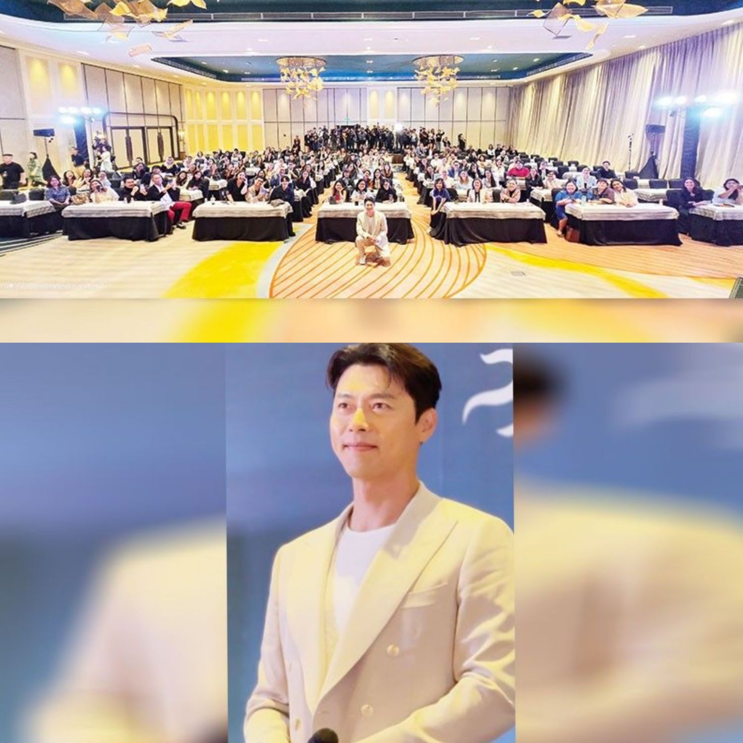 A moment captured by a fan of Hyun Bin