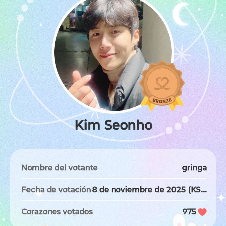 Recent activity shot of Kim Seonho