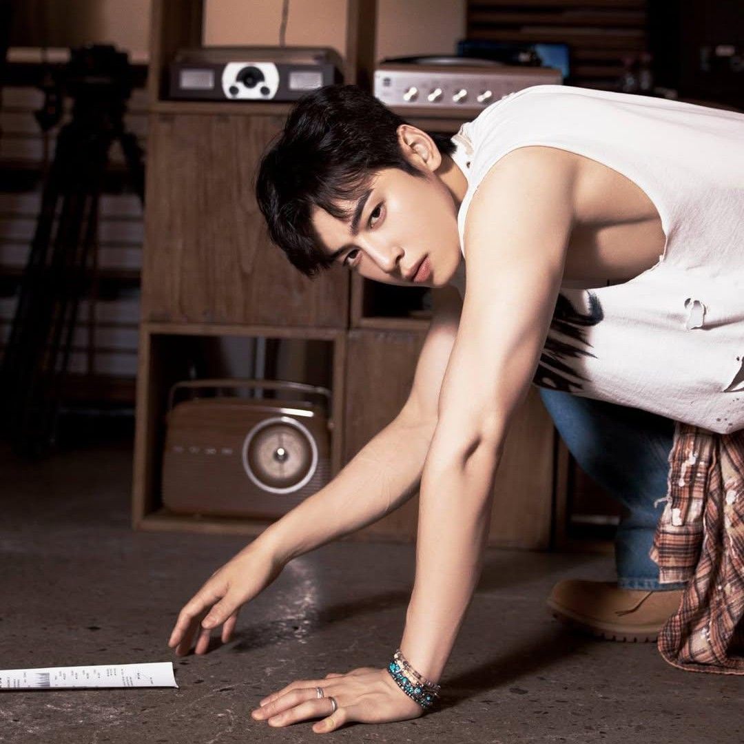 Behind-the-scenes cut of Cha Eunwoo