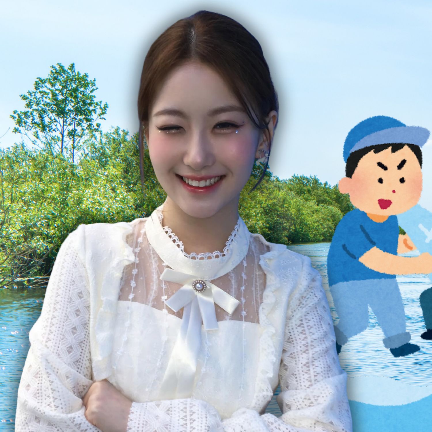 A moment captured by a fan of Oh Yujin