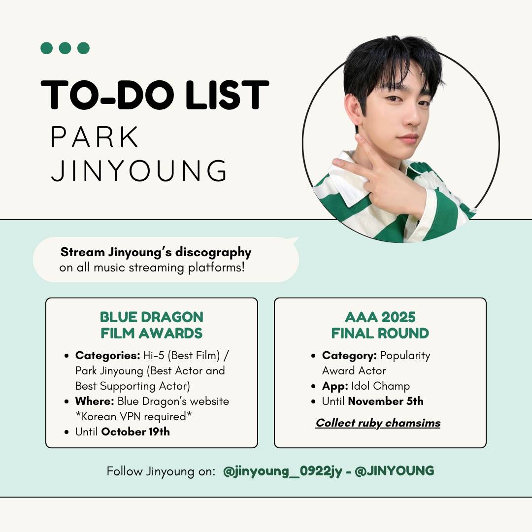 Cuplikan di balik layar dari Park Jinyoung