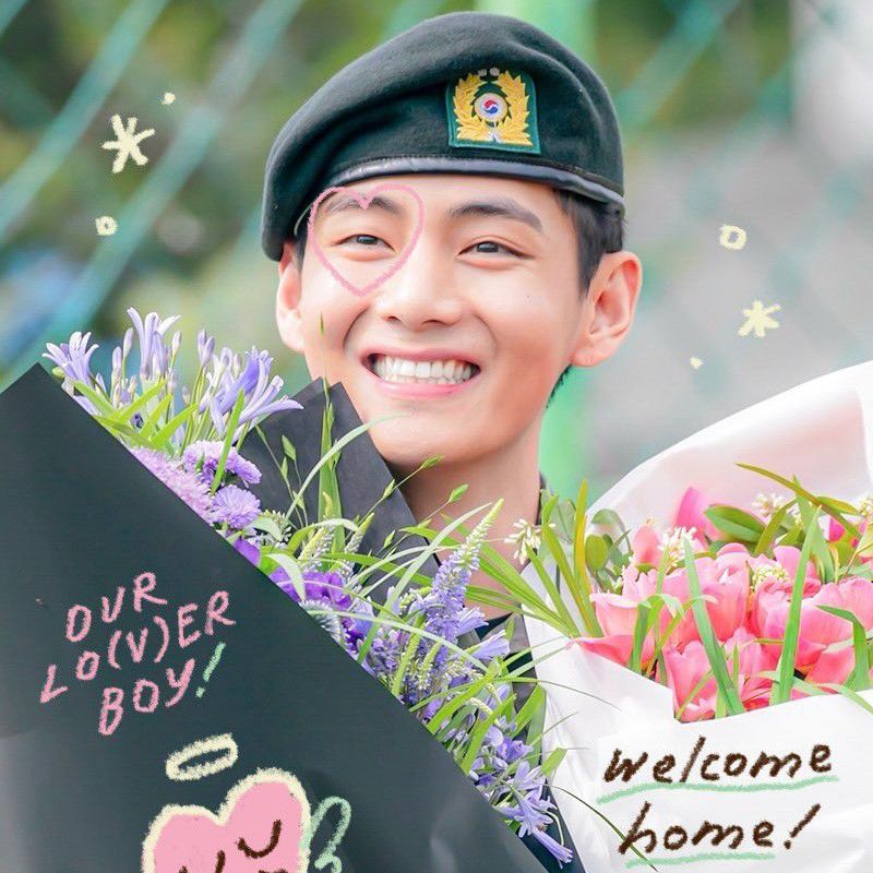 Recent activity shot of Kim Taehyung (V)