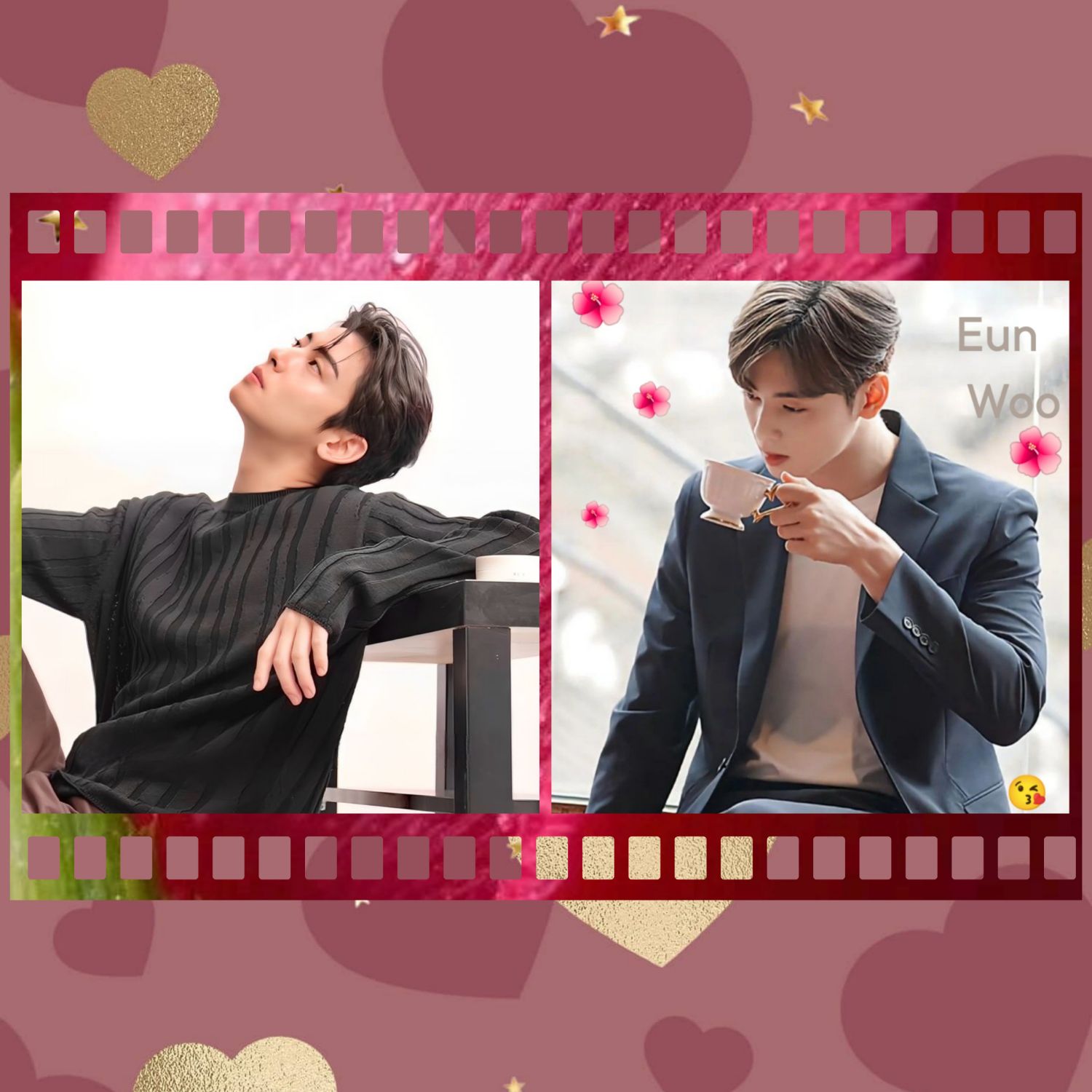 Behind-the-scenes cut of Cha Eunwoo