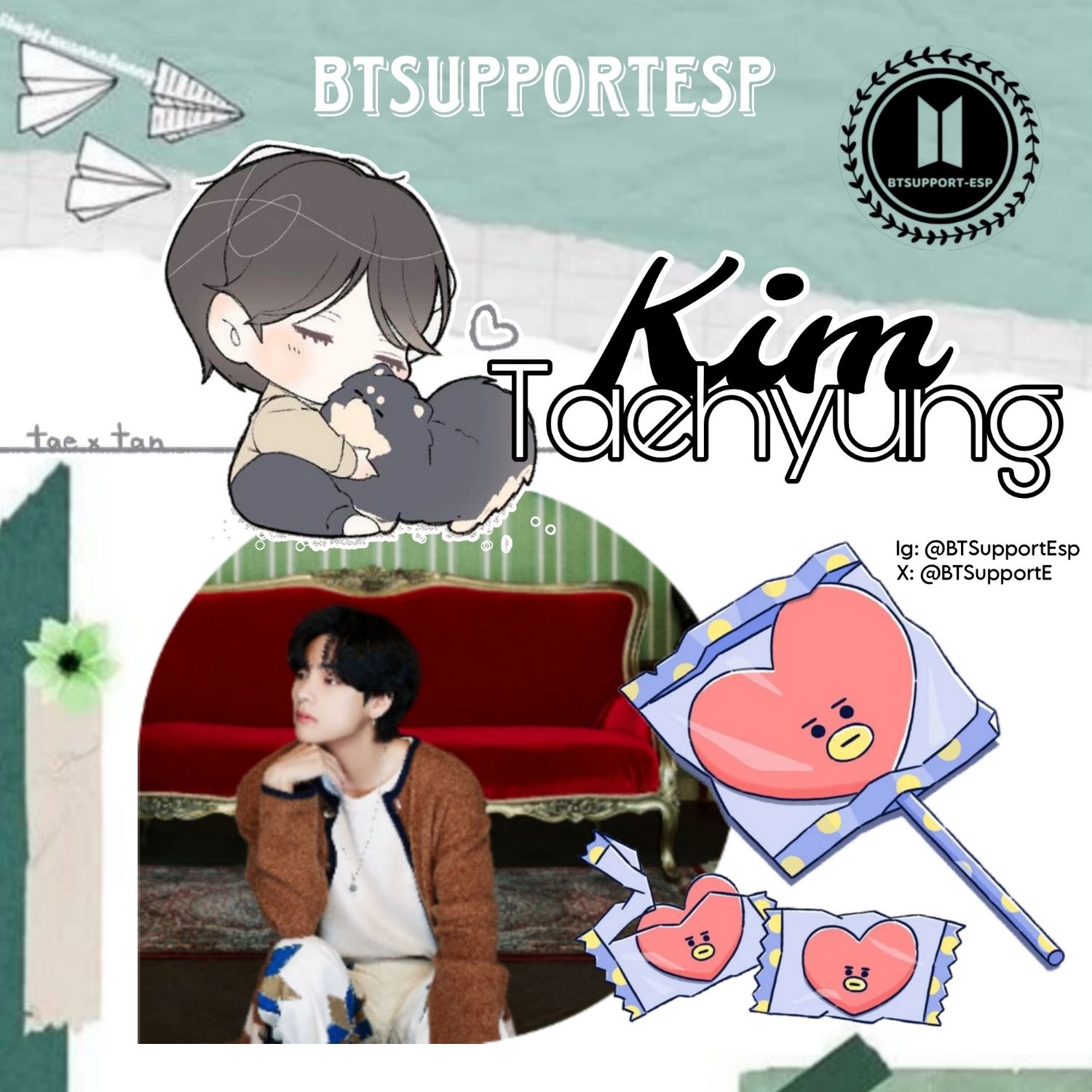 Recent activity shot of Kim Taehyung (V)