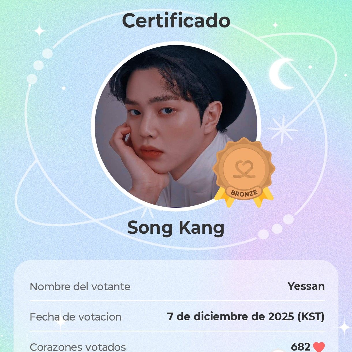 Recent activity shot of Song Kang