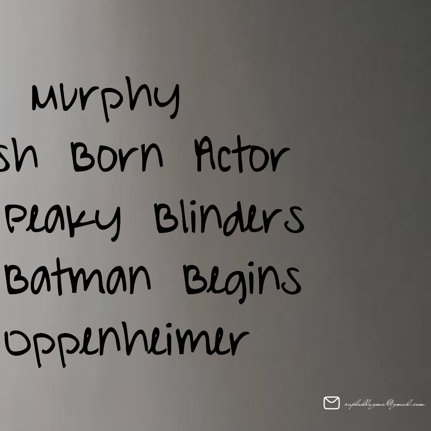 Latest photo of Cillian Murphy