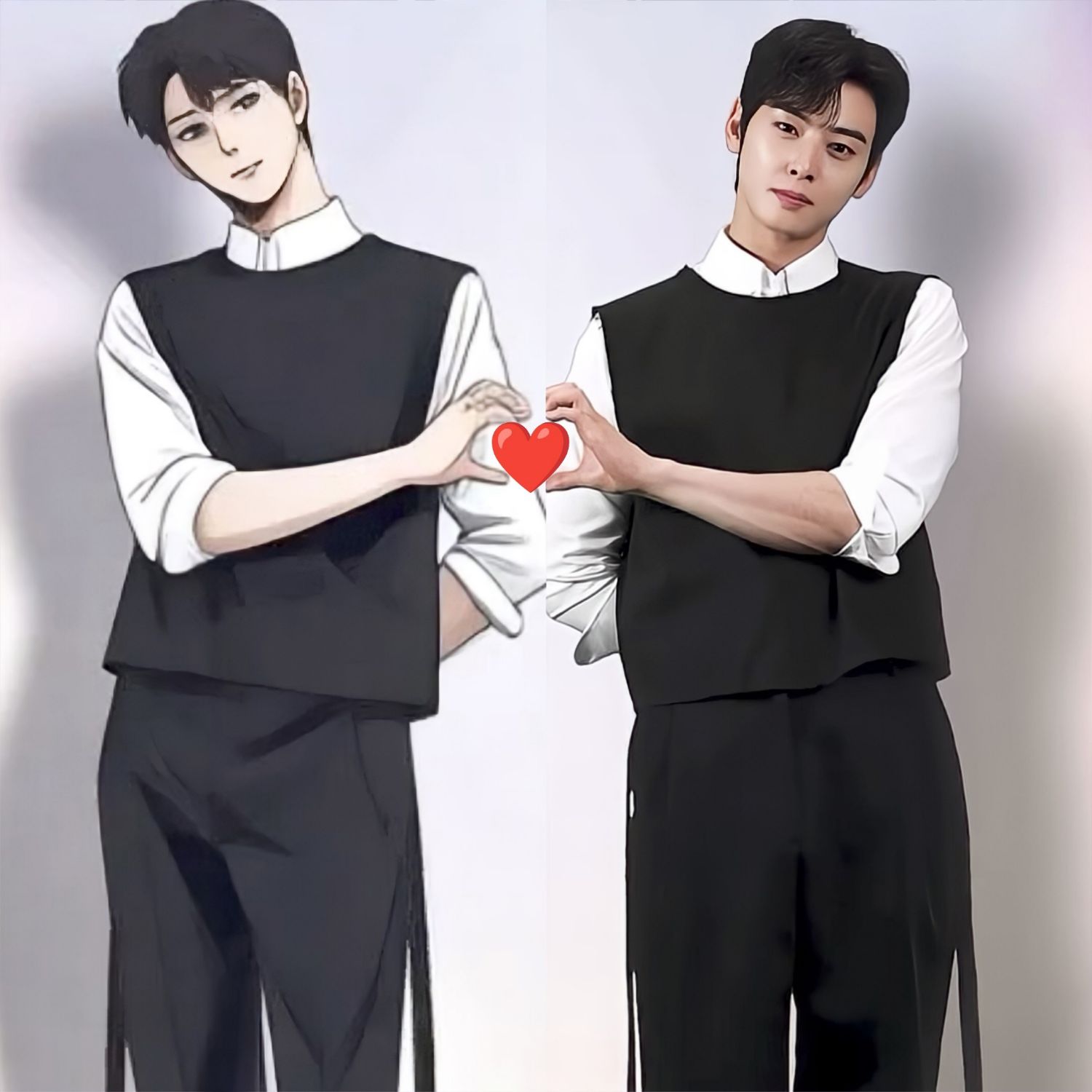 Behind-the-scenes cut of Cha Eunwoo